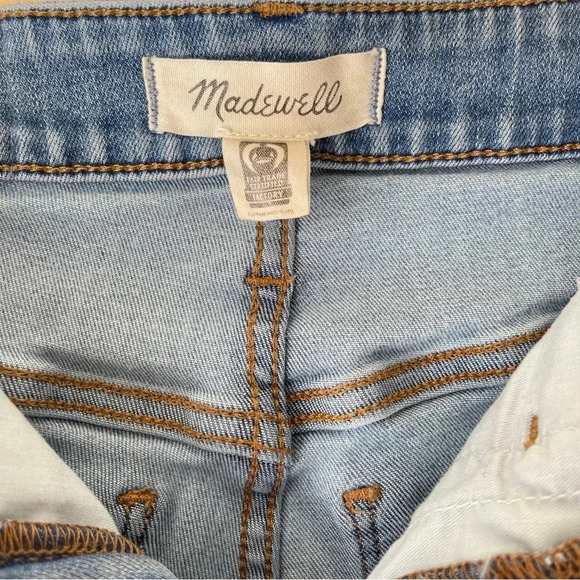 Madewell Curvy Roadtripper Jeans Women's Sz 25 in Benton Wash: Knee-Rip Edition - Picture 5 of 16